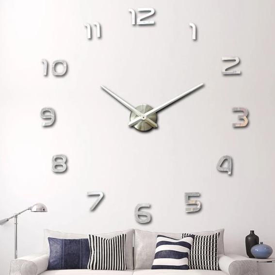 Grote moderne 3D wandklok