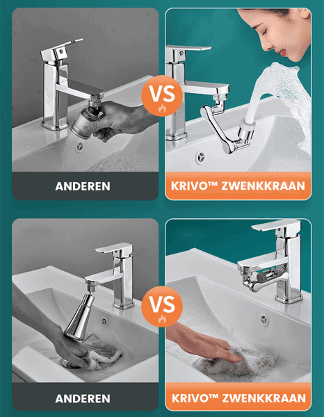 Krivo™ Universele zwenkkraan