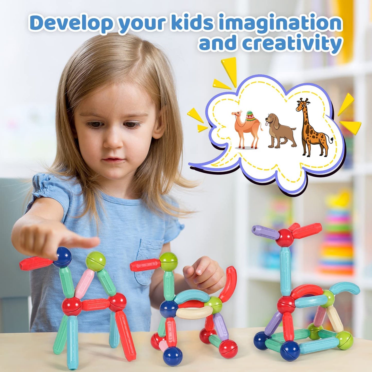 Magnetic Building Blocks™ | Educatieve Magnetisch Speelgoed Voor Kinderen
