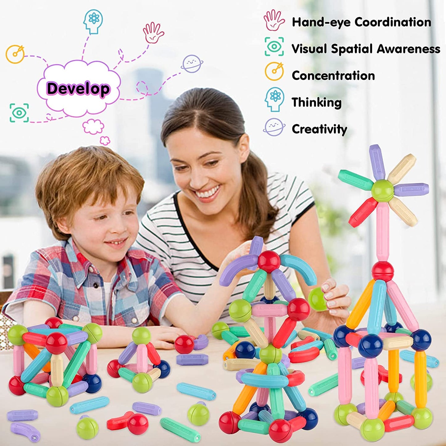 Magnetic Building Blocks™ | Educatieve Magnetisch Speelgoed Voor Kinderen
