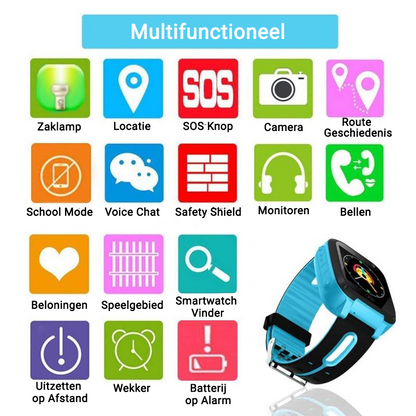 Horloge Tracker Kind | Kinderhorloge met Locatie en Bellen