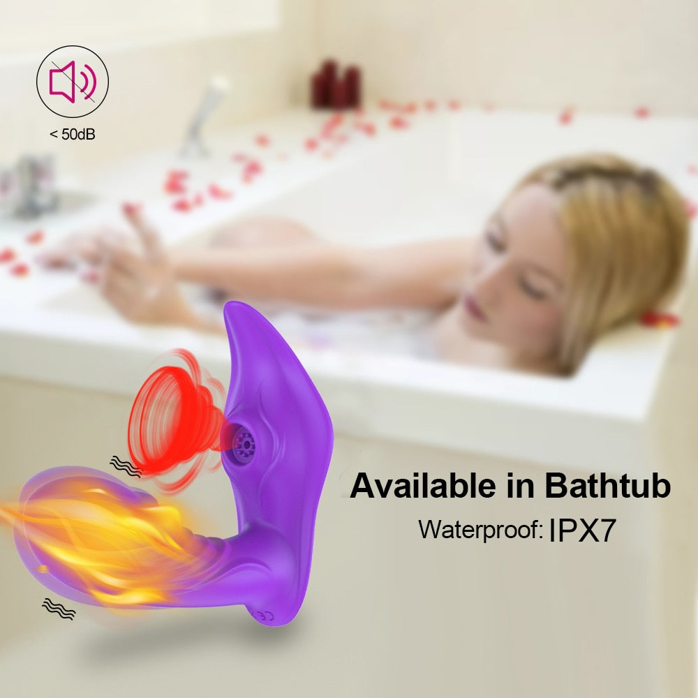 Draadloze Zuig Vibrator