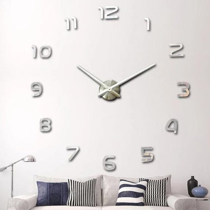 Grote moderne 3D wandklok