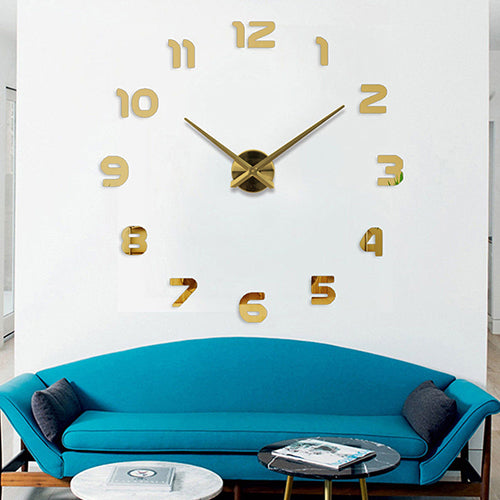 Grote moderne 3D wandklok