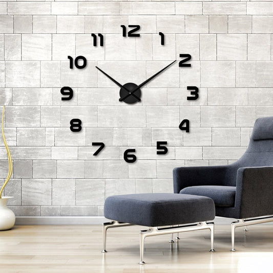 Grote moderne 3D wandklok