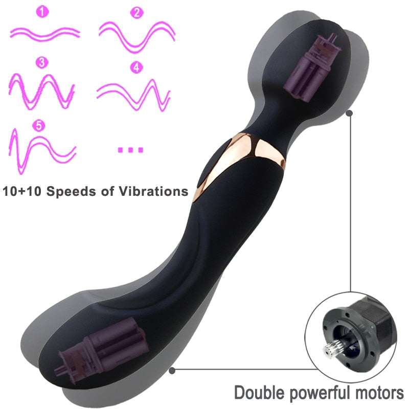 Klassieke vibrator met 10 snelheden