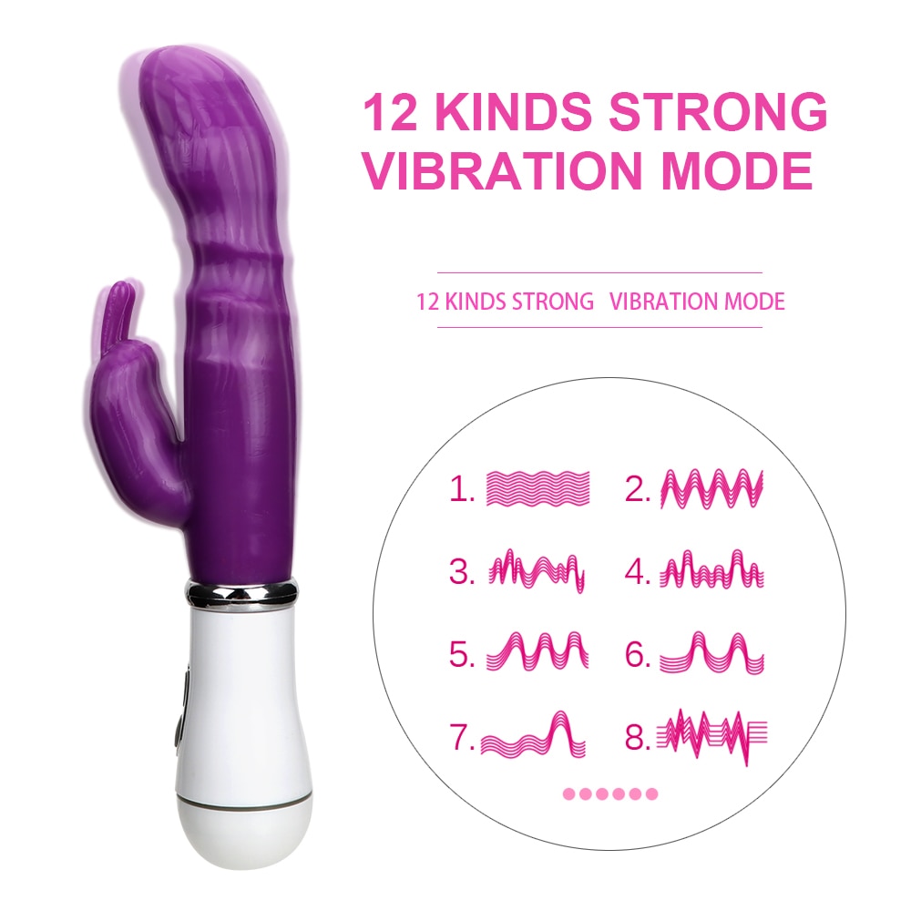 Rabbit Vibrator met 12 Verschillende Standen